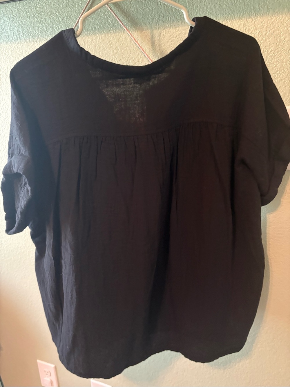 Pact Black Coastal Double Gauze Shirt - Picture 3 of 3